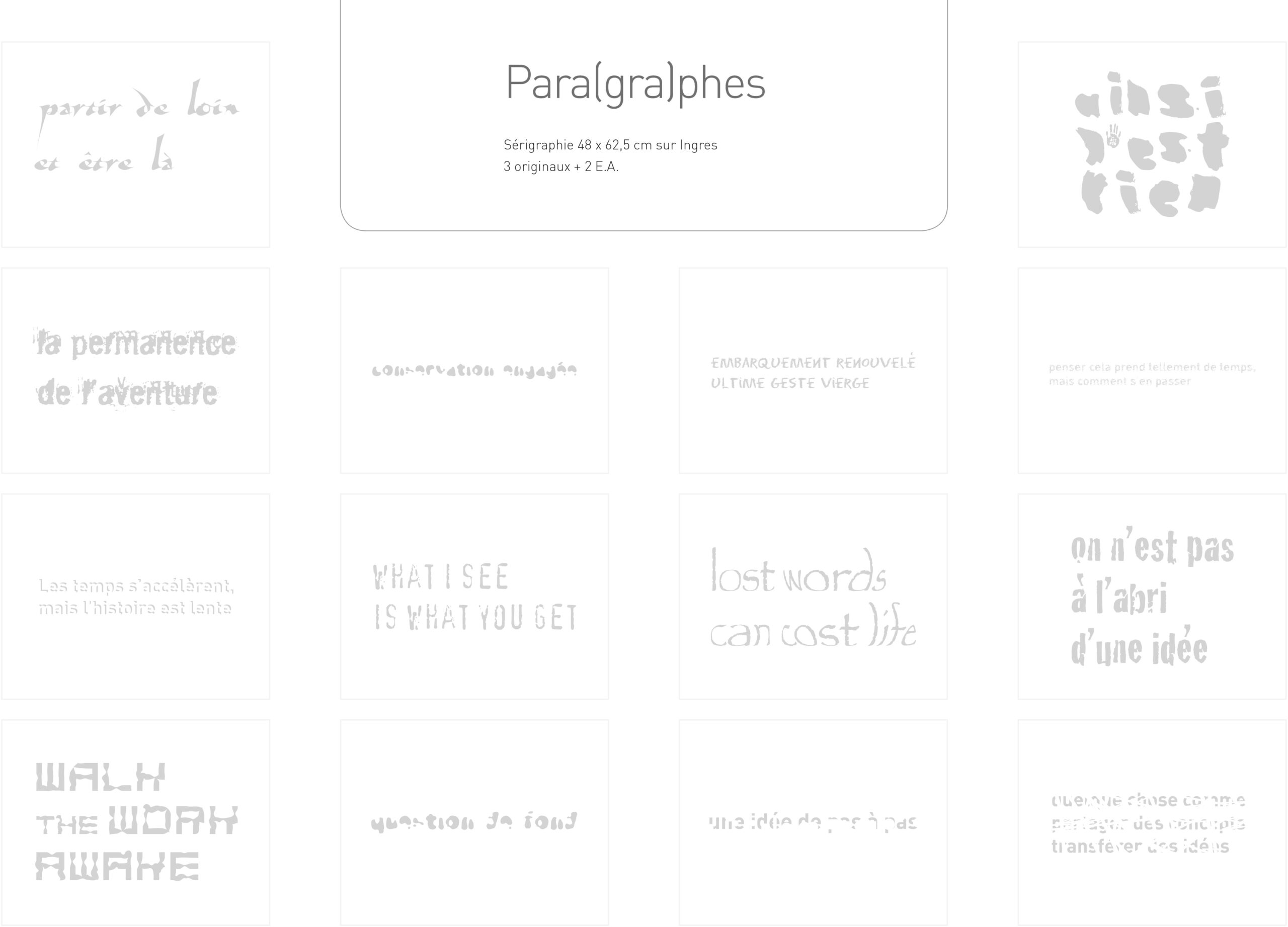 Les mots sont des objets Poésie / Performance 1984 Vidéo, 20’, Sculpture en noyer, Technique mixte, 34 x 16 cm, Gravure au laser du titre sur les 4 faces extérieures de la sculpture s’ouvrant, avec : Gravure des signatures de chacun des artistes et auteurs filmés sur plaque d’aluminium brossé de 12 x 12 cm : Jean-François BORY, Jean-Paul CURTAY, Frédéric DEVELAY, John GIORNO, Bernard HEIDSIECK, Alain ARIAS-MISSON, Bernard NOEL. Dvd de la vidéo dans la 1/2 partie basse intérieure, Édition réalisée en 3 exemplaires numérotés et signés, avec certificat