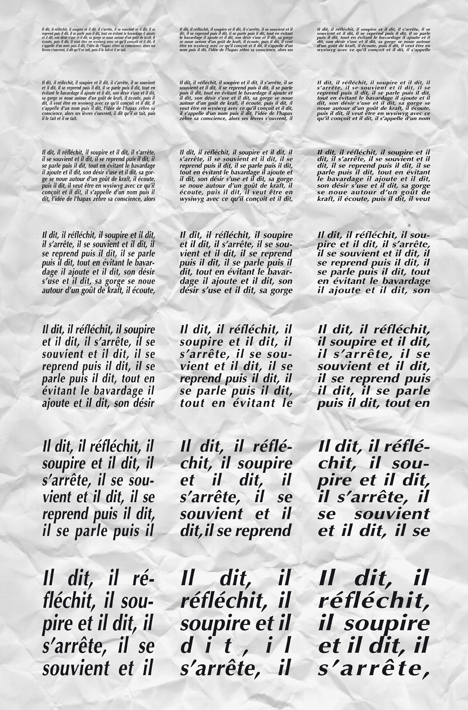 Il dit, Sérigraphie, 172 x 115 cm, édition limitée : 99 exemplaires numérotés et signés