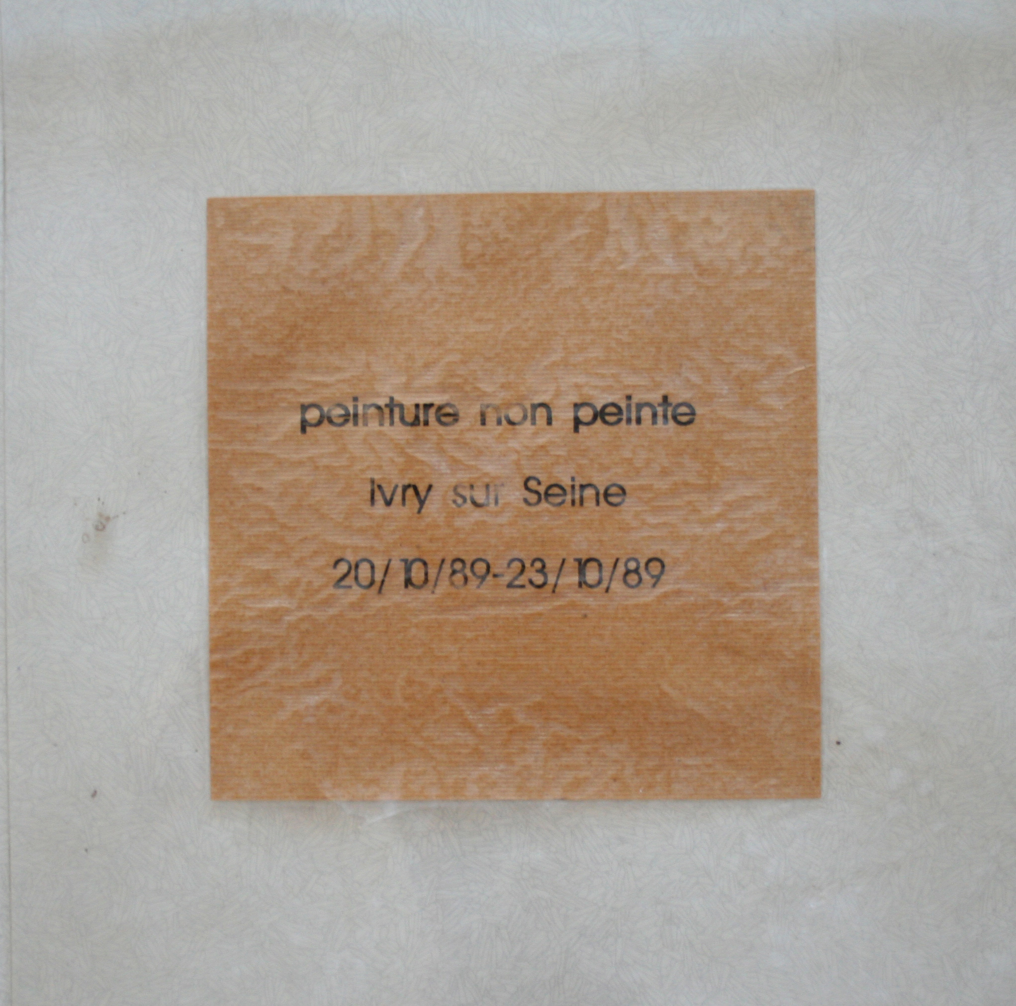 Peinture non peinte Impression sur kraft soumis aux intempéries extérieures 30 x 30 cm