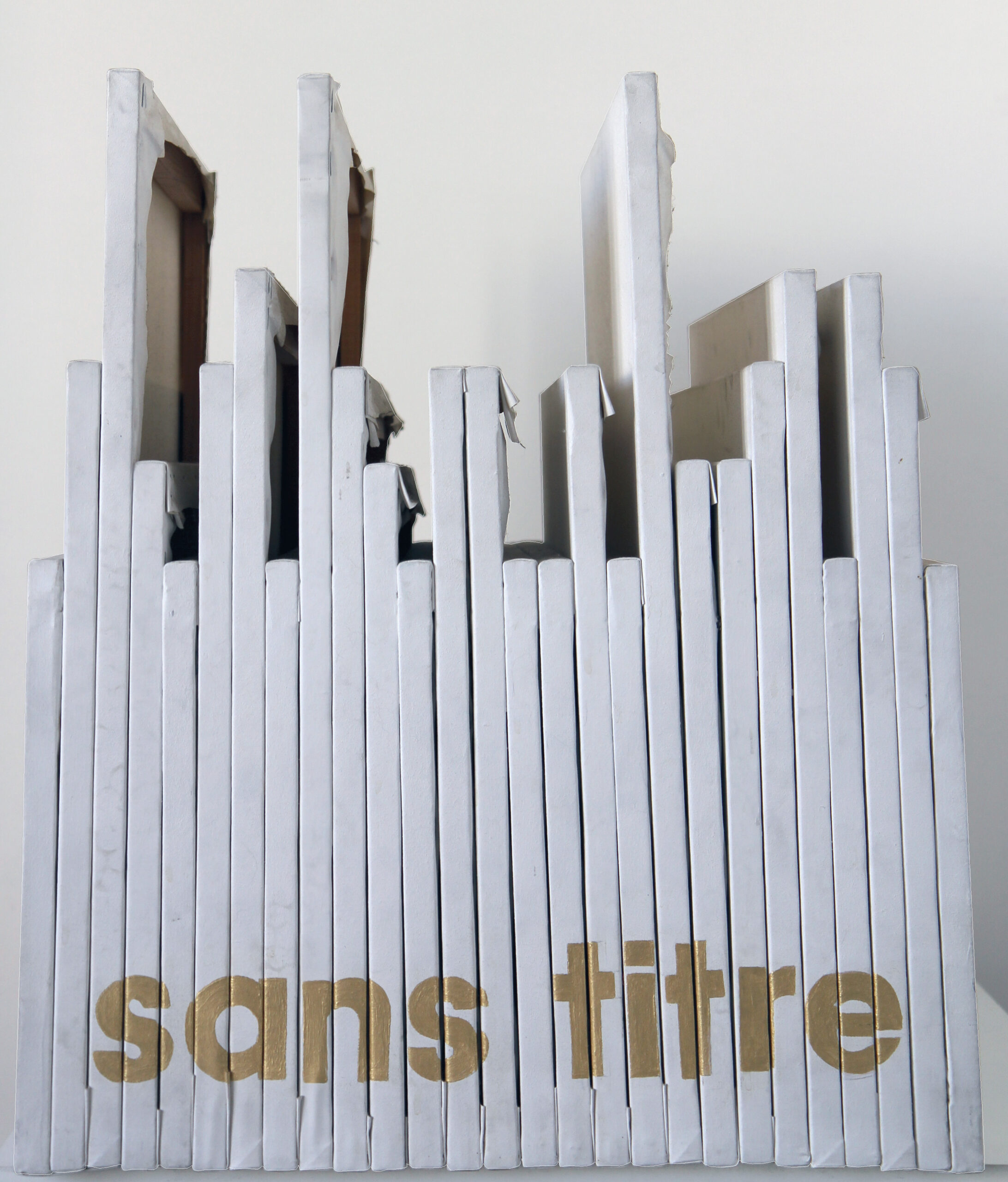 La fatigue du papier n° 3 Acrylique sur toile 60 x 50 cm