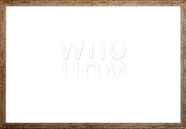 Who/How Tirage pigmentaire encadré 90 x 135 cm