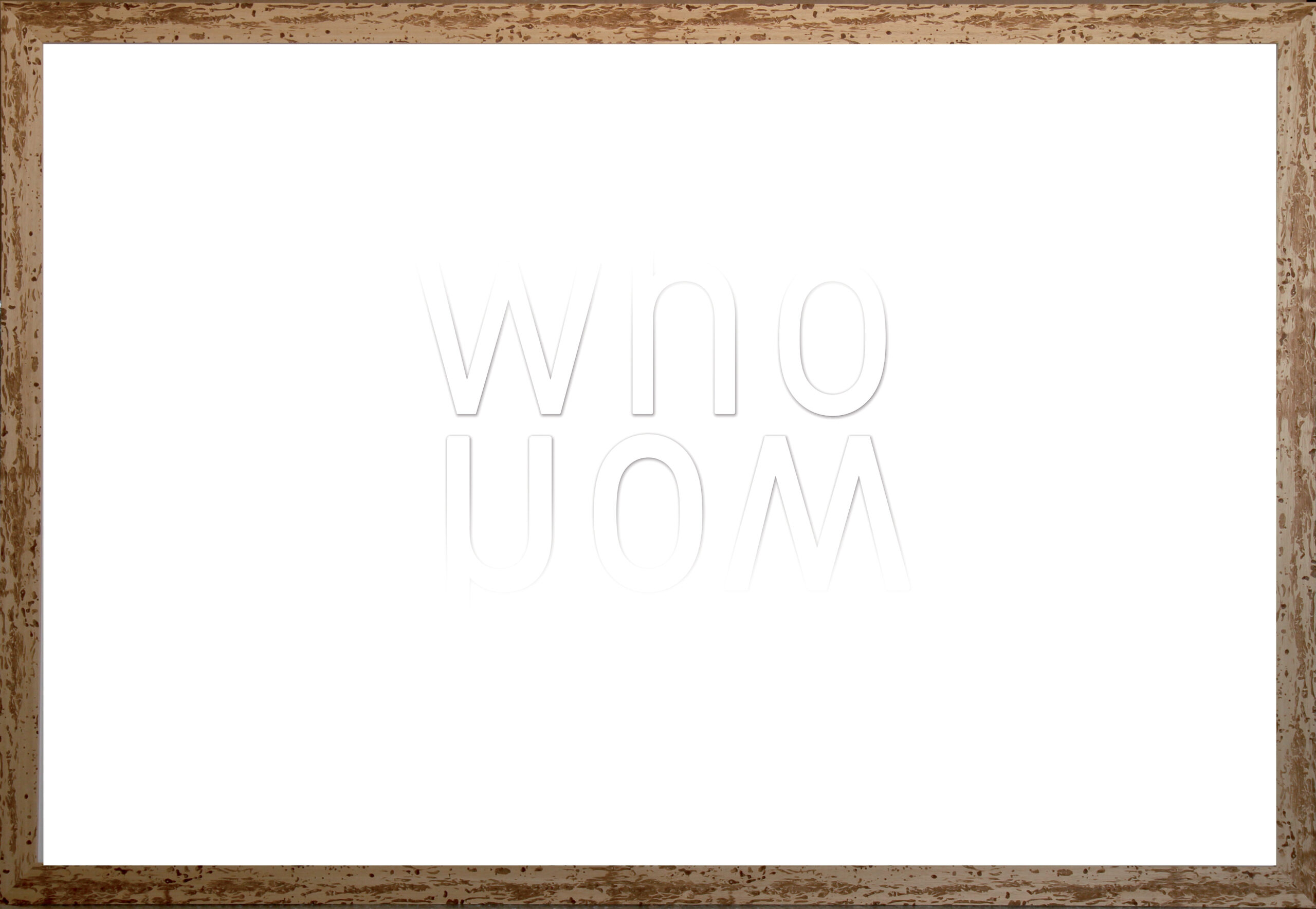 Who/How Tirage pigmentaire encadré 90 x 135 cm