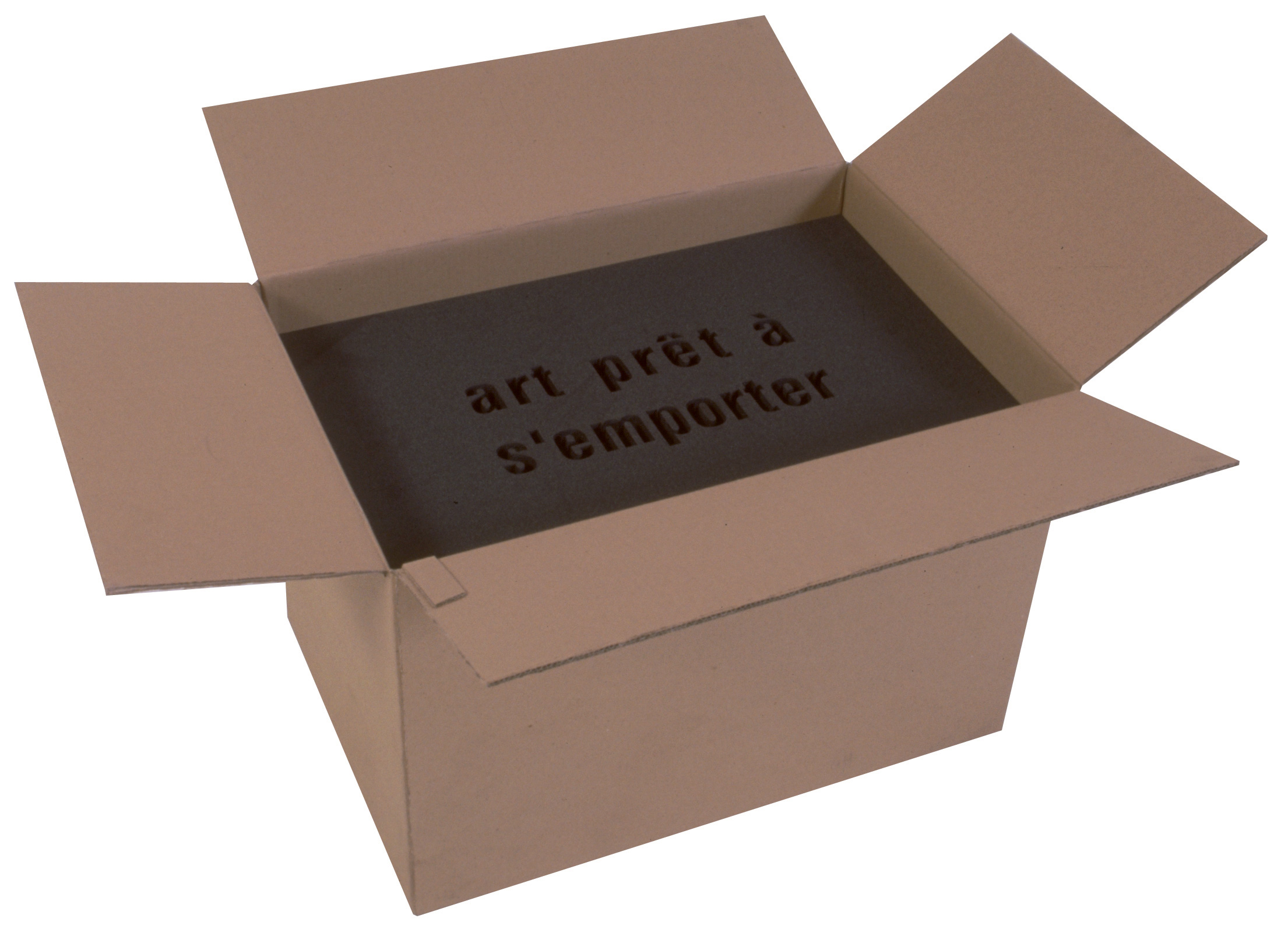 La fatigue du papier n° 51 Technique mixte, carton et mousse découpée au jet d'eau 60 x 40 x 40 cm