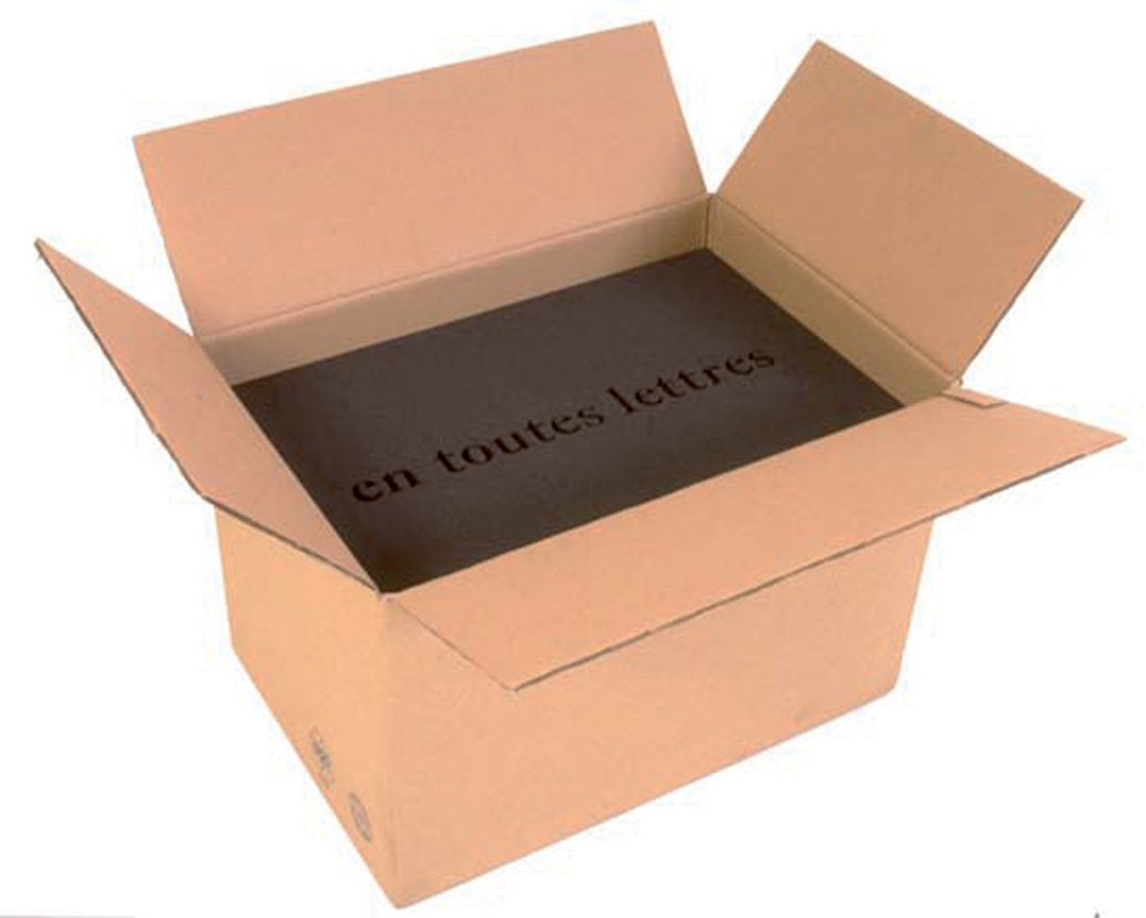 La fatigue du papier n° 51 Technique mixte, carton et mousse découpée au jet d'eau 60 x 40 x 40 cm