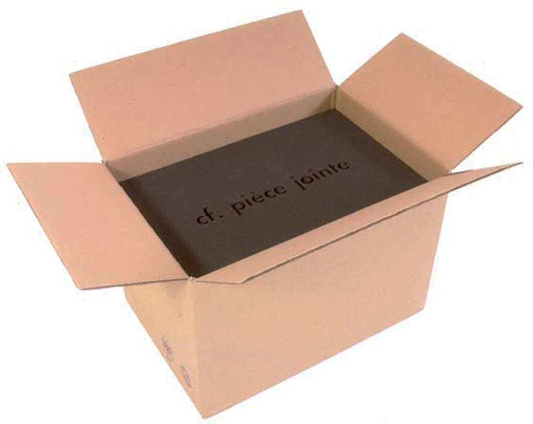 La fatigue du papier n° 52 Technique mixte, carton et mousse découpée au jet d'eau 60 x 40 x 40 cm