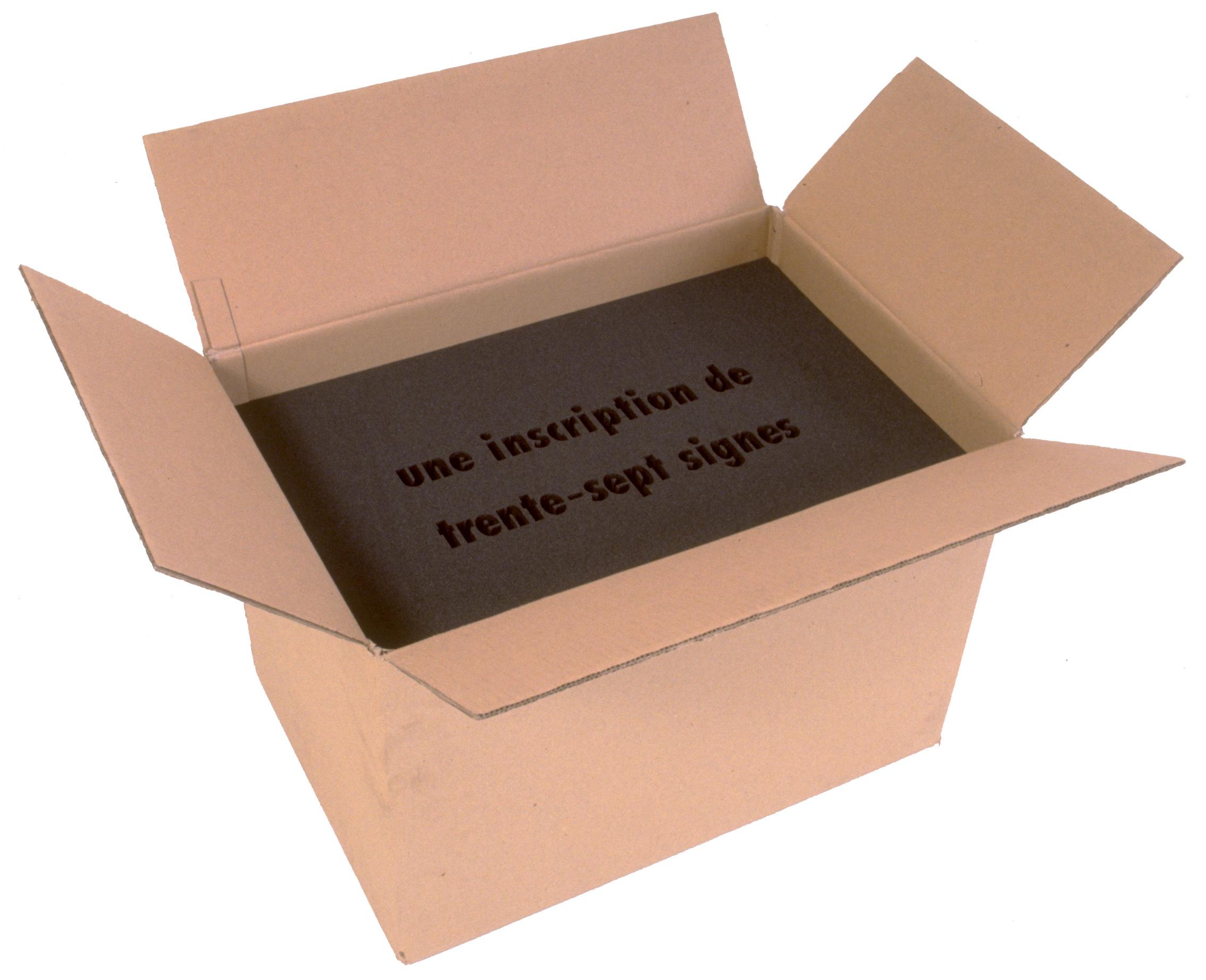 La fatigue du papier n° 55 Technique mixte, carton et mousse découpée au jet d'eau 60 x 40 x 40 cm